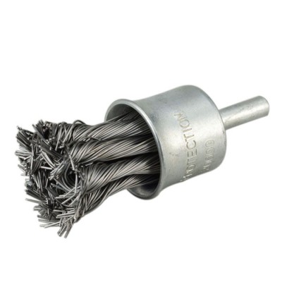 Factory Made Steel Wire 1'' Twisted Knot Wire Brush for Roughing Brush